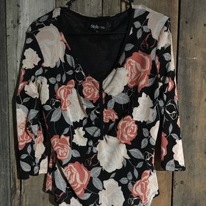 Style N Company 3/4 sleeve Blouse